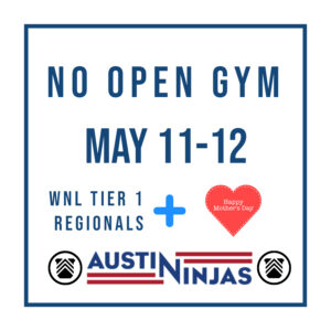 No Open Gym May 11-12
